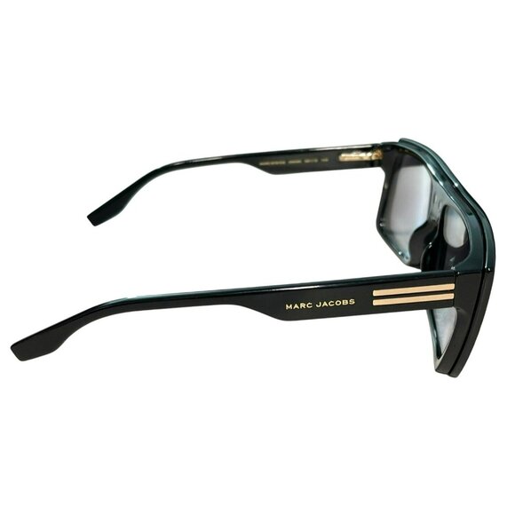 Marc Jacobs Black and White Oversized Sunglasses with Yellow Case